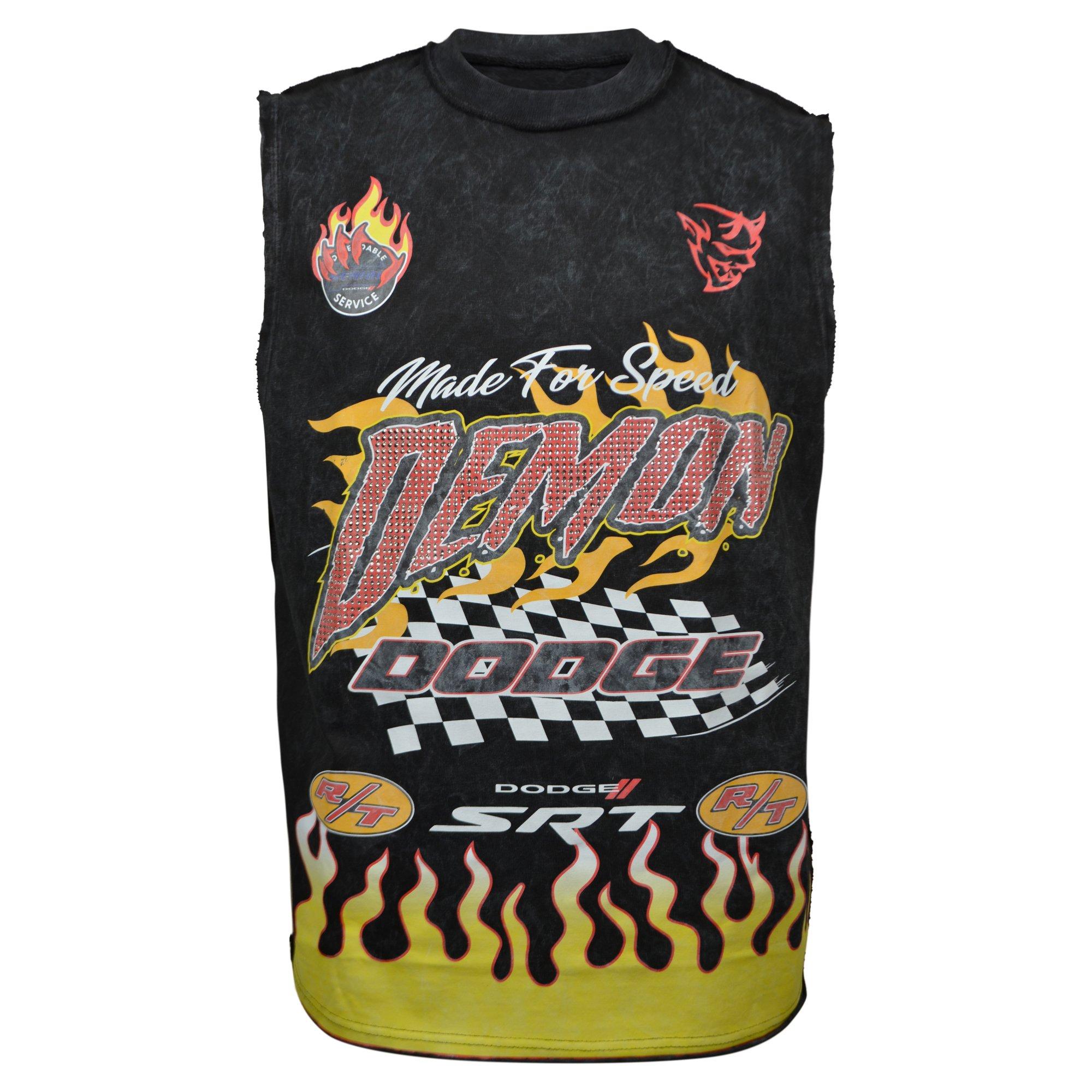 Streetz Iz Watchin Men's Demon Muscle Tee - BLACK